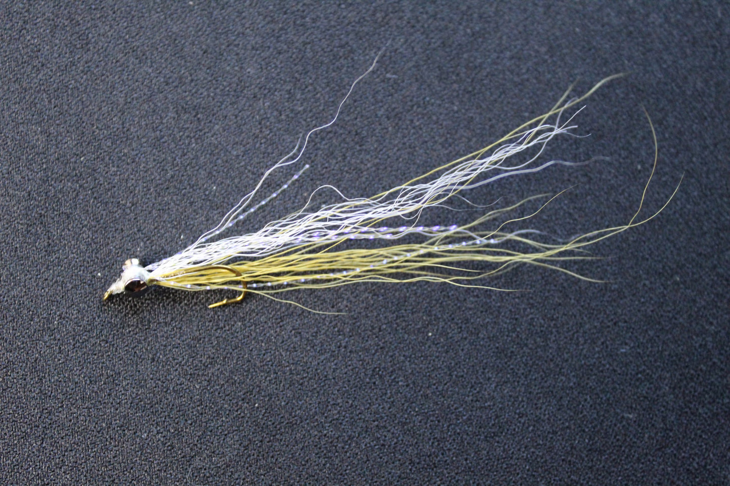 Clouser minnow with flashy purple